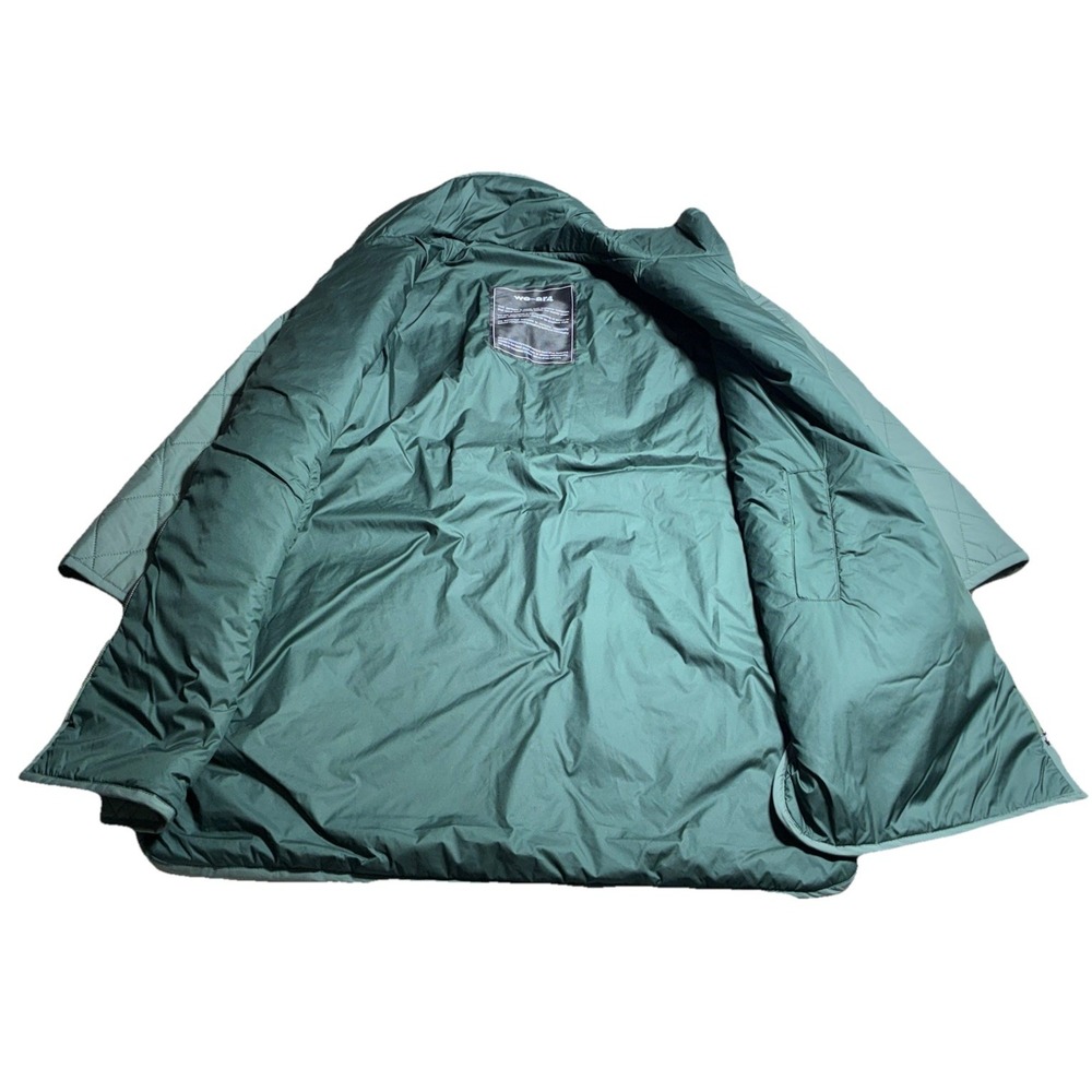 WE-AR4 Reversible Burb Coat S Dark Military Green Limonta Quilted‎ Insulated NEW - Picture 5 of 13